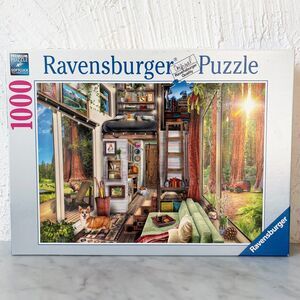 Ravensburger Tiny House in Redwood Forest J. Taylor 1000 Piece Puzzle - Complete